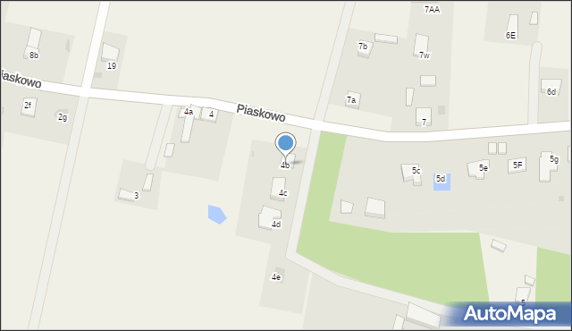 Piaskowo, Piaskowo, 4b, mapa Piaskowo