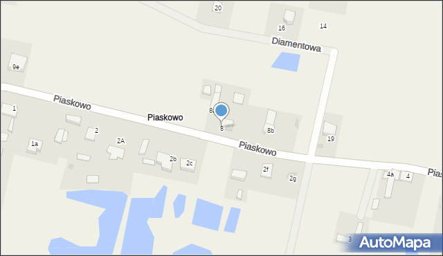 Piaskowo, Piaskowo, 8, mapa Piaskowo