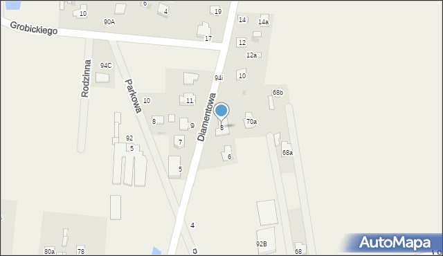 Piastów, Piastów, 92C, mapa Piastów