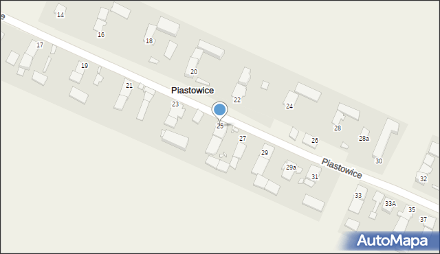 Piastowice, Piastowice, 25, mapa Piastowice