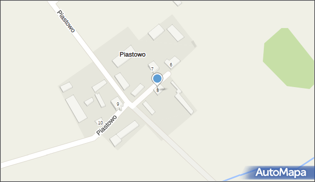 Piastowo, Piastowo, 8, mapa Piastowo