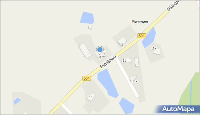 Piastowo, Piastowo, 6, mapa Piastowo