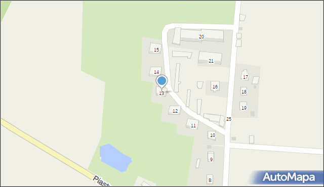 Piasty Wielkie, Piasty Wielkie, 13, mapa Piasty Wielkie
