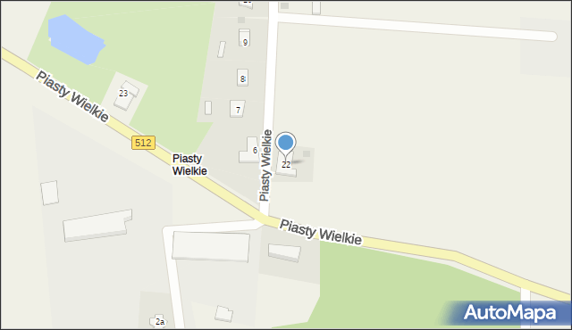 Piasty Wielkie, Piasty Wielkie, 22, mapa Piasty Wielkie