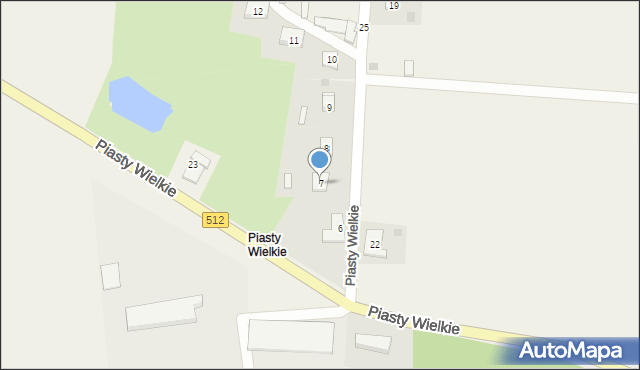 Piasty Wielkie, Piasty Wielkie, 7, mapa Piasty Wielkie