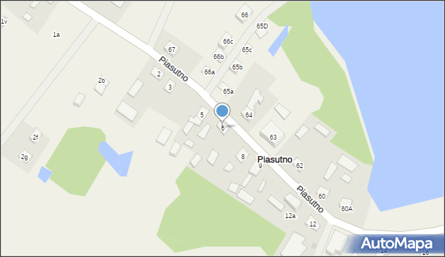 Piasutno, Piasutno, 6, mapa Piasutno
