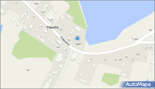 Piasutno, Piasutno, 60A, mapa Piasutno