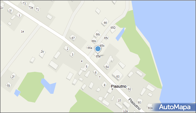 Piasutno, Piasutno, 65a, mapa Piasutno