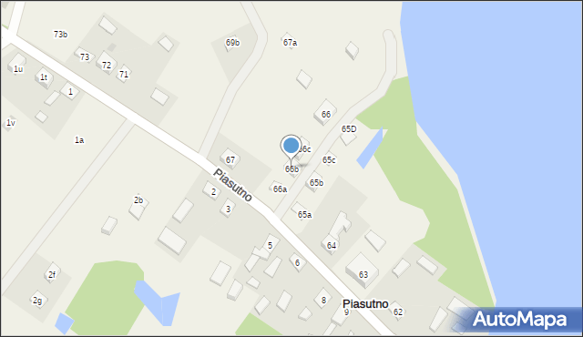 Piasutno, Piasutno, 66b, mapa Piasutno