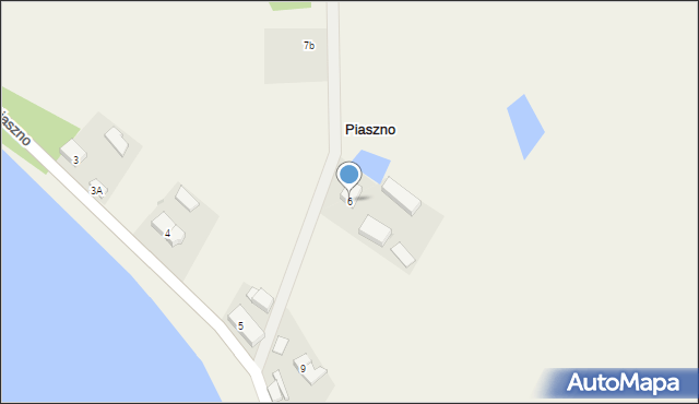 Piaszno, Piaszno, 6, mapa Piaszno