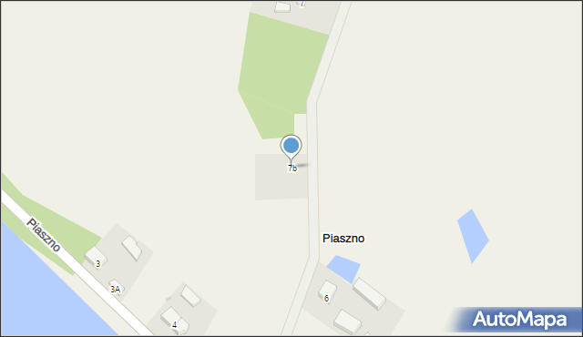 Piaszno, Piaszno, 7b, mapa Piaszno