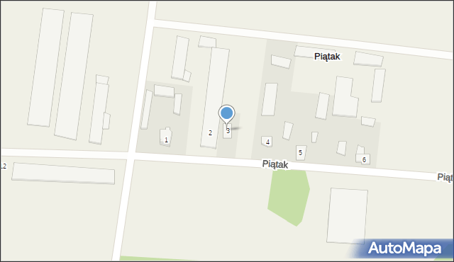 Piątak, Piątak, 3, mapa Piątak