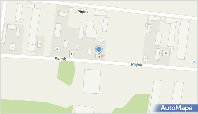 Piątak, Piątak, 6, mapa Piątak