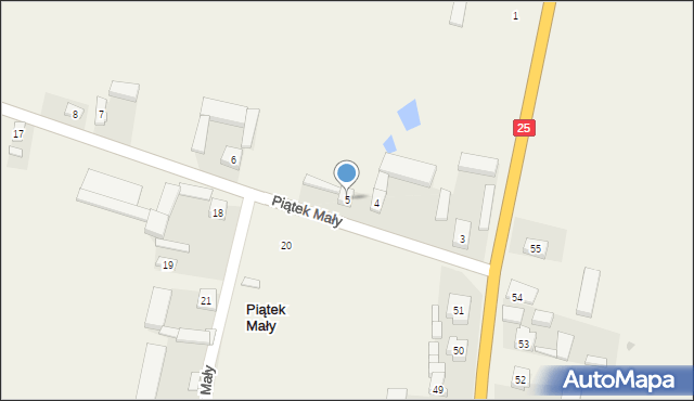 Piątek Mały, Piątek Mały, 5, mapa Piątek Mały