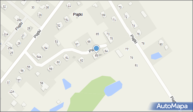 Piątki, Piątki, 63, mapa Piątki