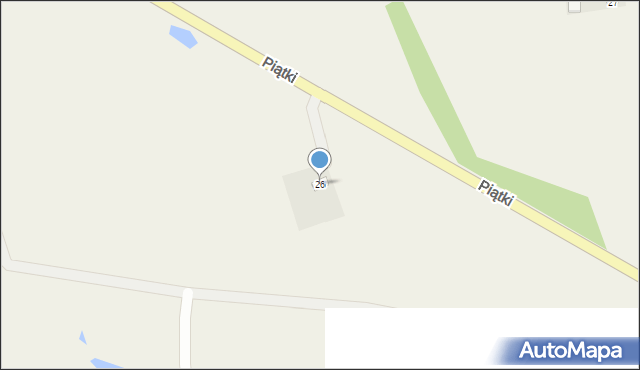 Piątki, Piątki, 26, mapa Piątki