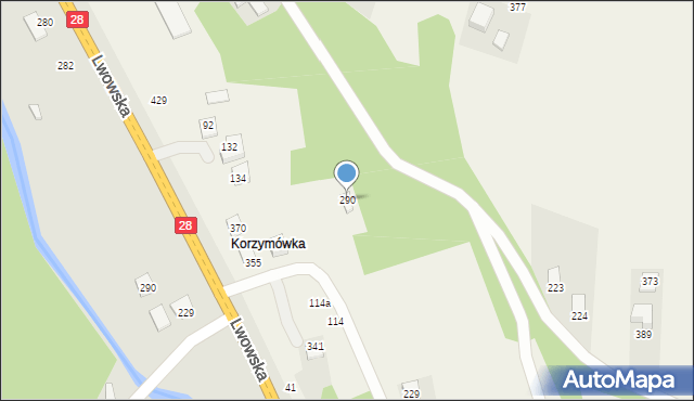 Piątkowa, Piątkowa, 290, mapa Piątkowa