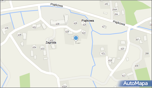 Piątkowa, Piątkowa, 427, mapa Piątkowa