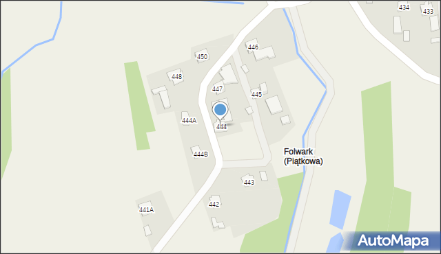 Piątkowa, Piątkowa, 444, mapa Piątkowa