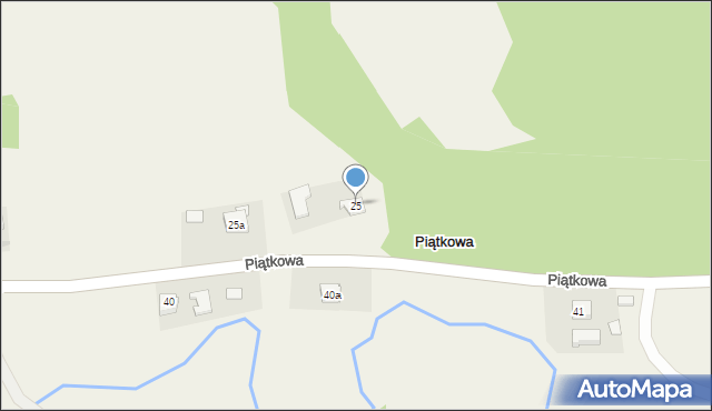 Piątkowa, Piątkowa, 25, mapa Piątkowa