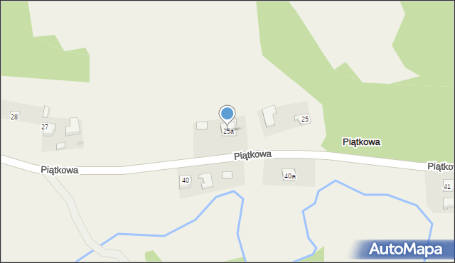 Piątkowa, Piątkowa, 25a, mapa Piątkowa