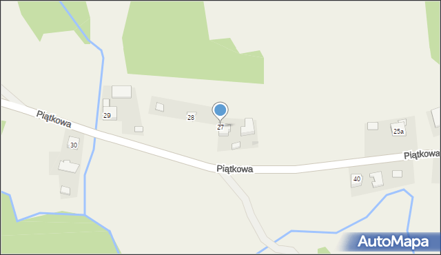 Piątkowa, Piątkowa, 27, mapa Piątkowa