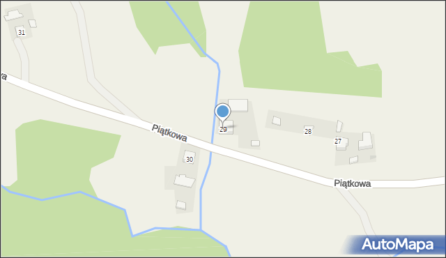 Piątkowa, Piątkowa, 29, mapa Piątkowa