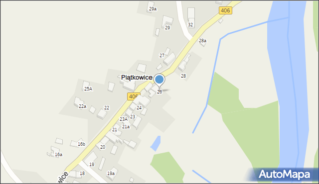 Piątkowice, Piątkowice, 26, mapa Piątkowice