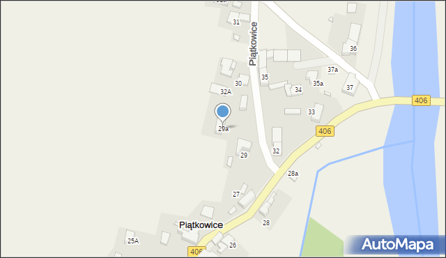 Piątkowice, Piątkowice, 29a, mapa Piątkowice