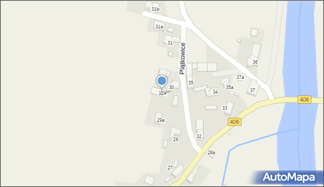 Piątkowice, Piątkowice, 32A, mapa Piątkowice