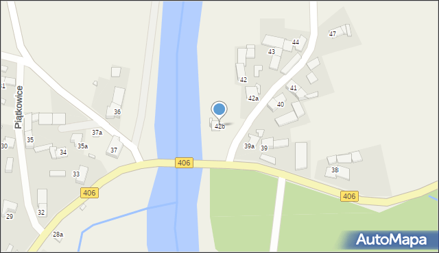 Piątkowice, Piątkowice, 42b, mapa Piątkowice