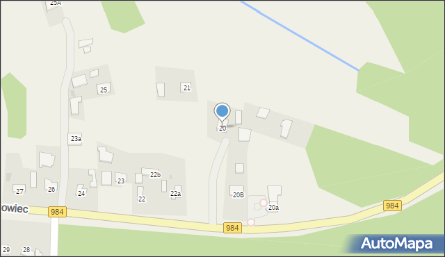 Piątkowiec, Piątkowiec, 20, mapa Piątkowiec