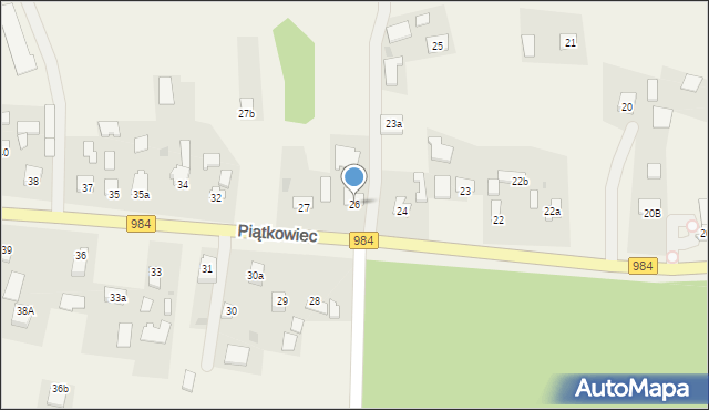 Piątkowiec, Piątkowiec, 26, mapa Piątkowiec