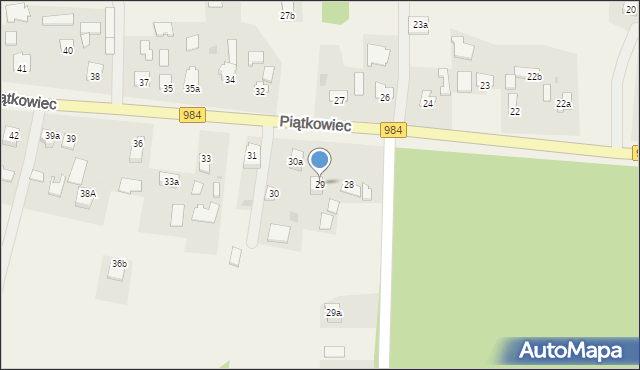 Piątkowiec, Piątkowiec, 29, mapa Piątkowiec