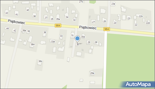 Piątkowiec, Piątkowiec, 30, mapa Piątkowiec