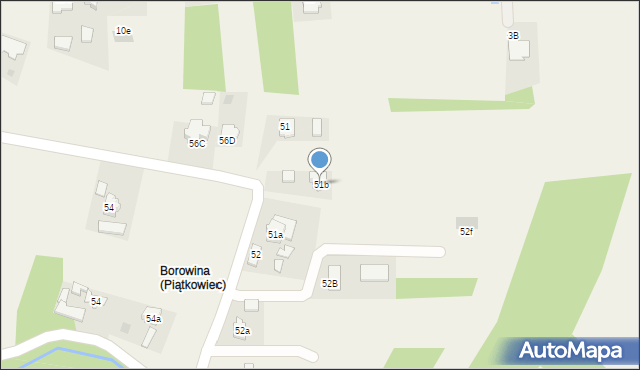 Piątkowiec, Piątkowiec, 51b, mapa Piątkowiec