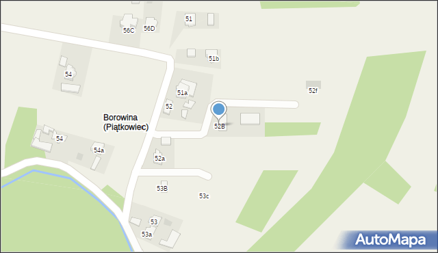 Piątkowiec, Piątkowiec, 52B, mapa Piątkowiec