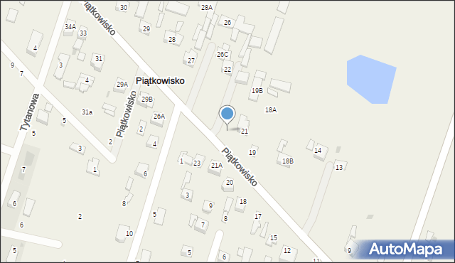 Piątkowisko, Piątkowisko, 22, mapa Piątkowisko