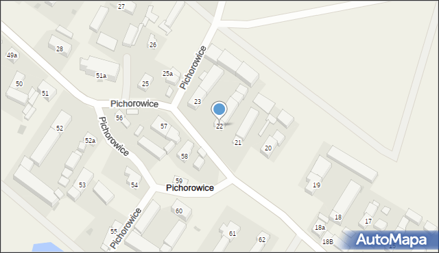 Pichorowice, Pichorowice, 22, mapa Pichorowice