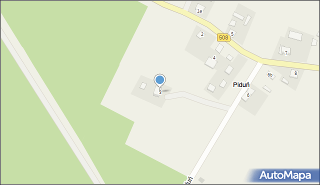 Piduń, Piduń, 3, mapa Piduń