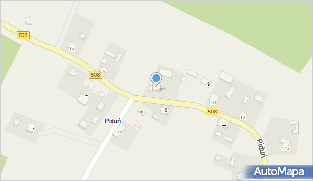 Piduń, Piduń, 7, mapa Piduń