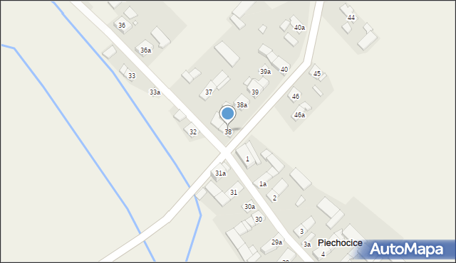 Piechocice, Piechocice, 38, mapa Piechocice