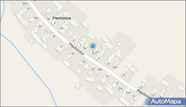 Piechocice, Piechocice, 8, mapa Piechocice