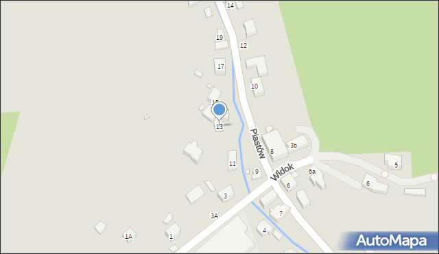 Piechowice, Piastów, 13, mapa Piechowice