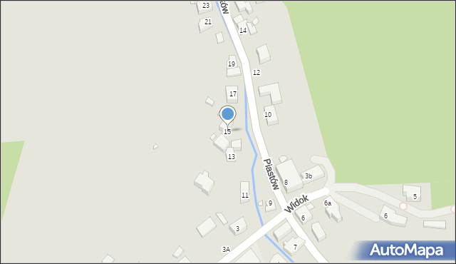 Piechowice, Piastów, 15, mapa Piechowice