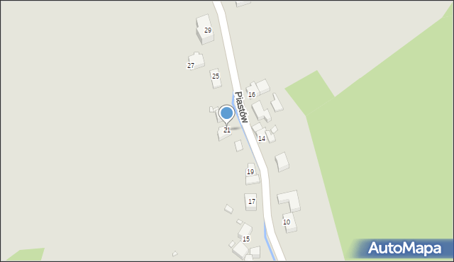 Piechowice, Piastów, 21, mapa Piechowice