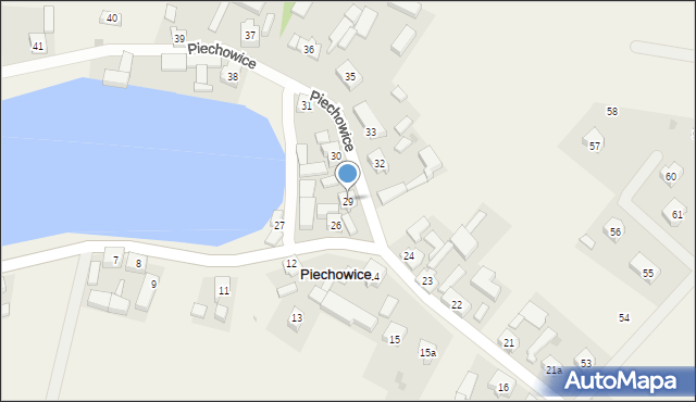 Piechowice, Piechowice, 29, mapa Piechowice