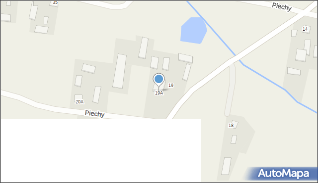 Piechy, Piechy, 19A, mapa Piechy