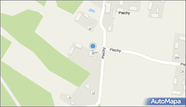 Piechy, Piechy, 24, mapa Piechy