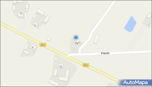 Piecki, Piecki, 23a, mapa Piecki